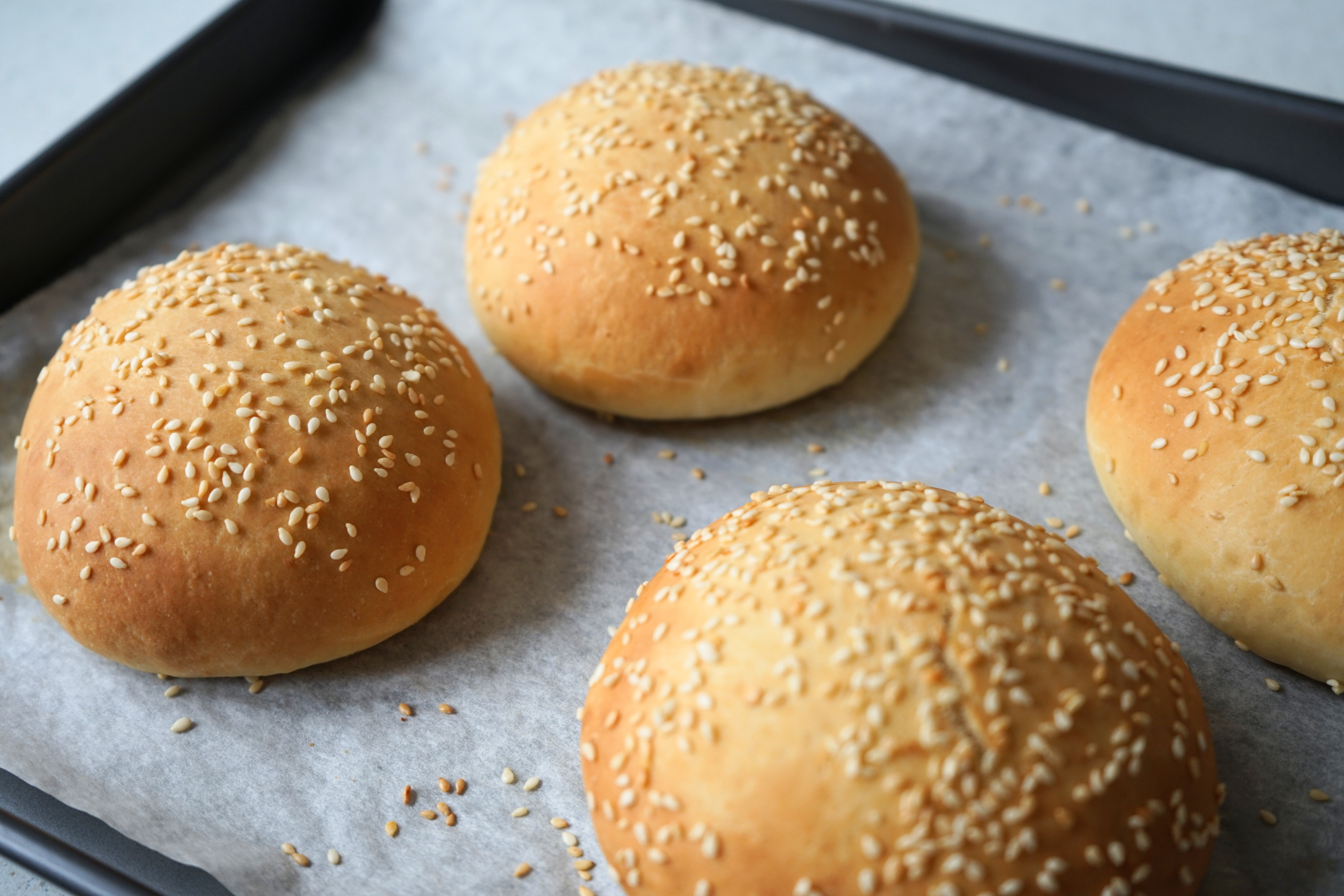 Pain à burger maison (buns maison)