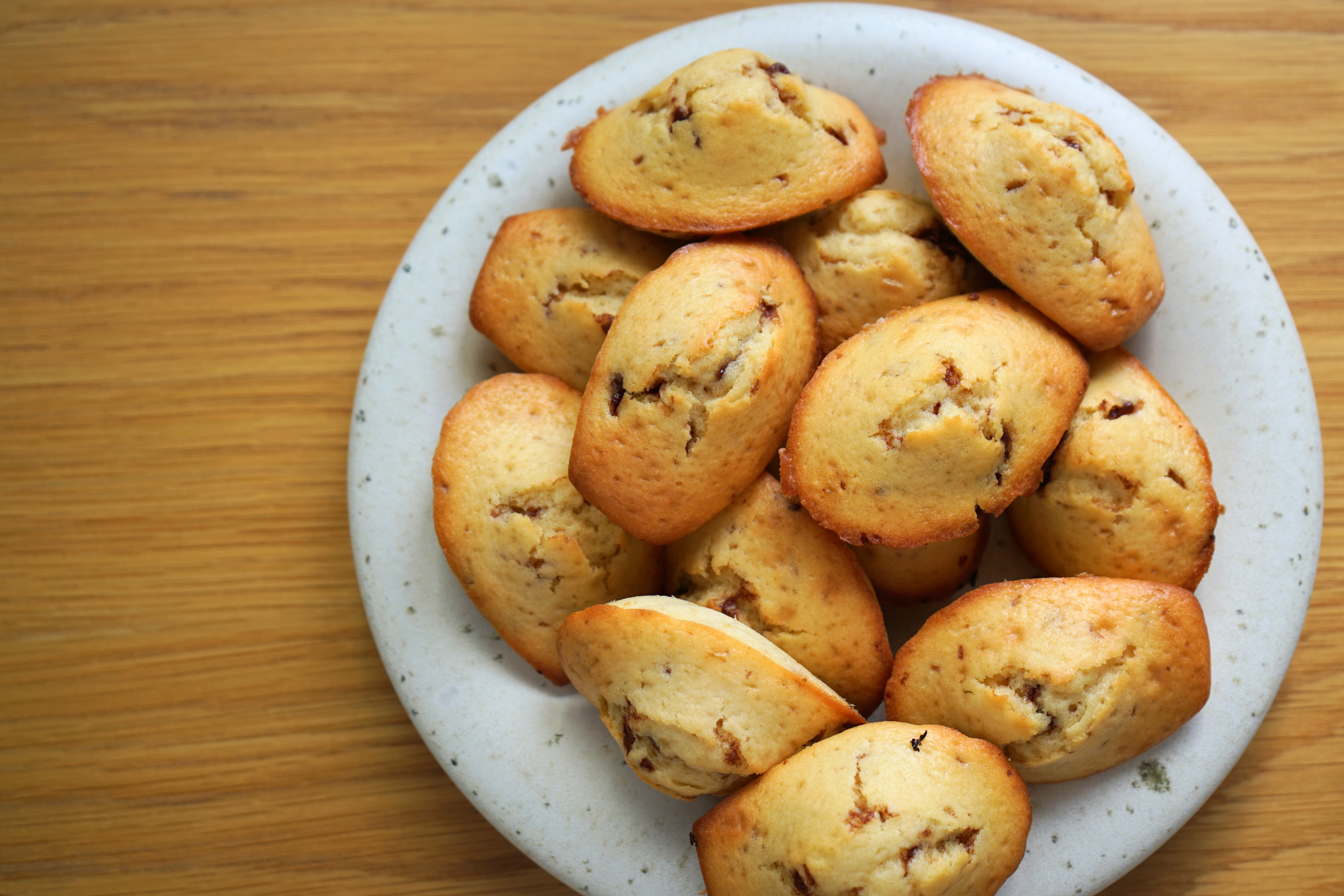 Madeleines aux pépites de chocolat