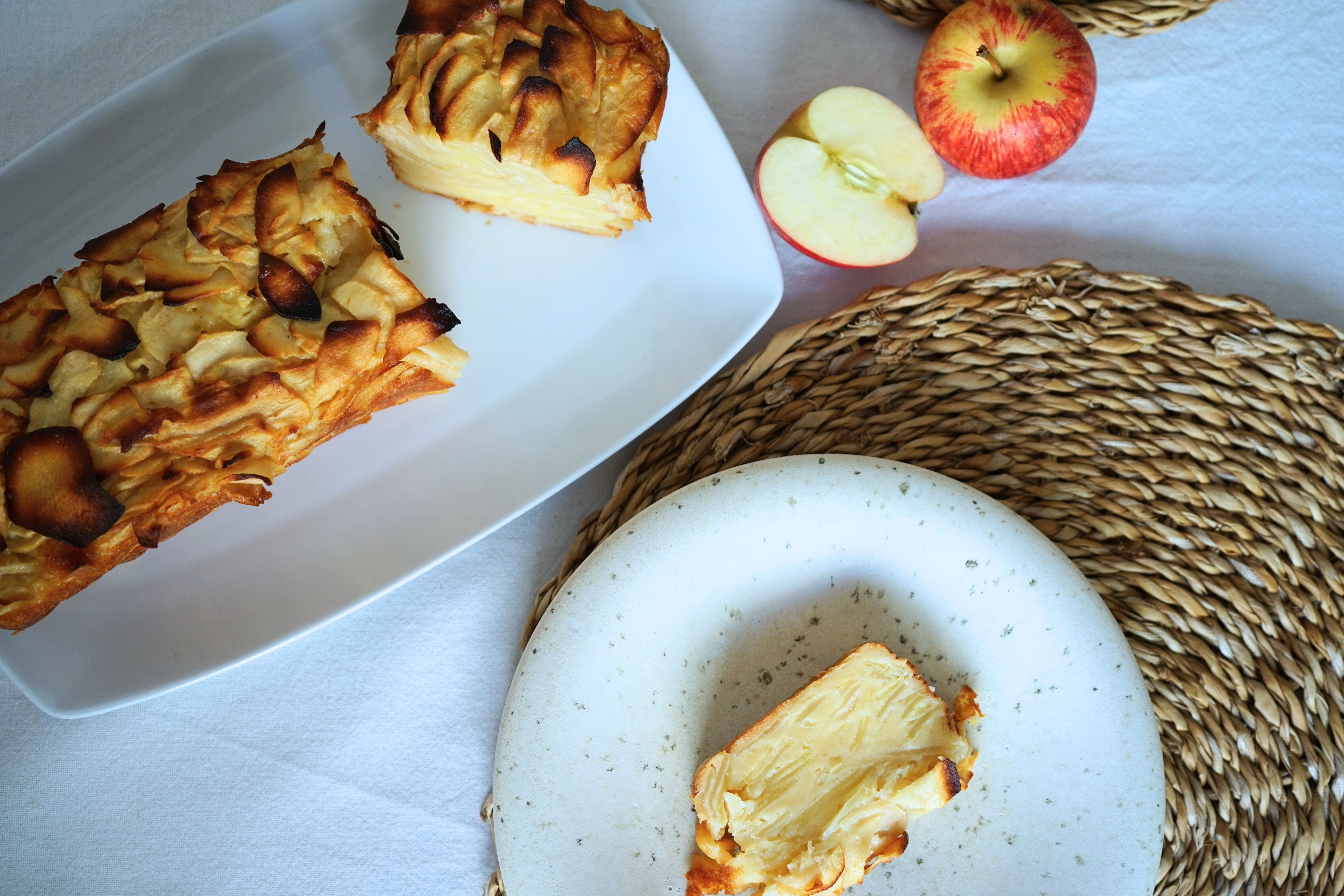 Gâteau invisible aux pommes